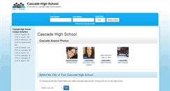 Desktop Screenshot of cascadehighschool.net